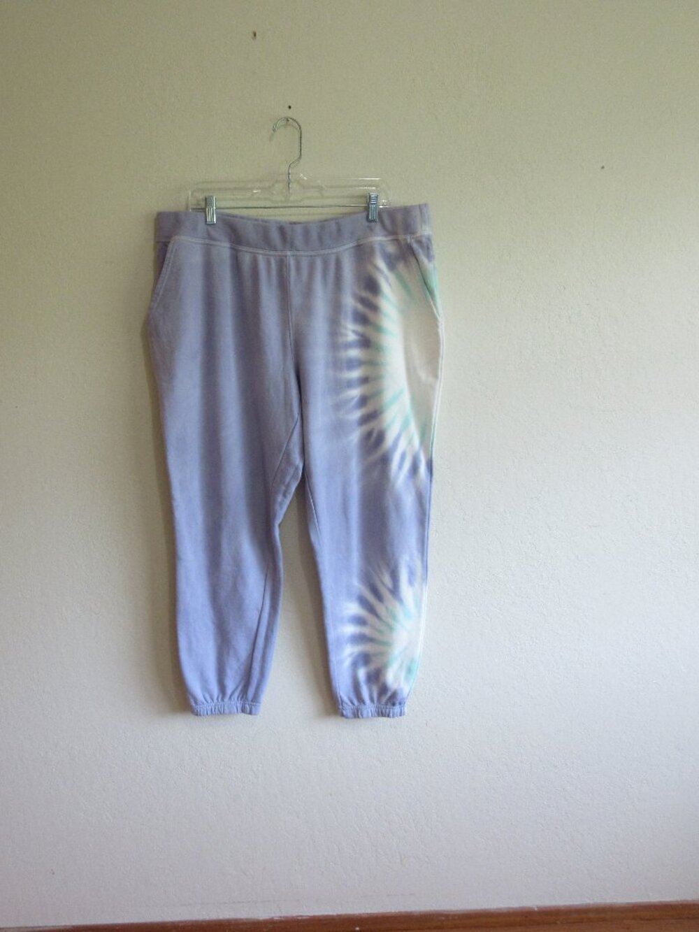 WILDFOX Blue Tye Dye XXL Sweatpants
